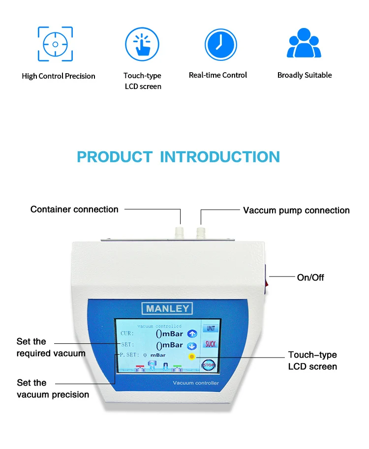 Lab Vacuum Pump Degree Pressure Controller