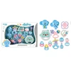 12Pcs Shaking bell smooth edges various forms of bite point rattle baby