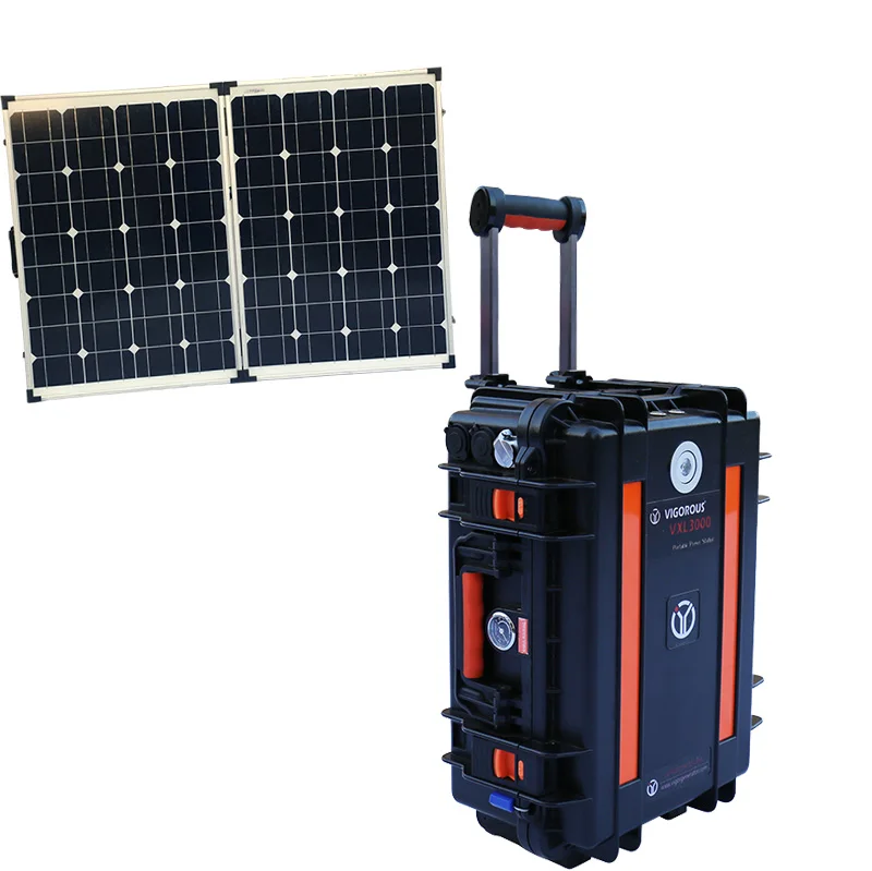 3000W Best Lithium Battery Operated Generator Portable AC Outlet Power Banks 3000w Automatic Tracking Solar Power Station