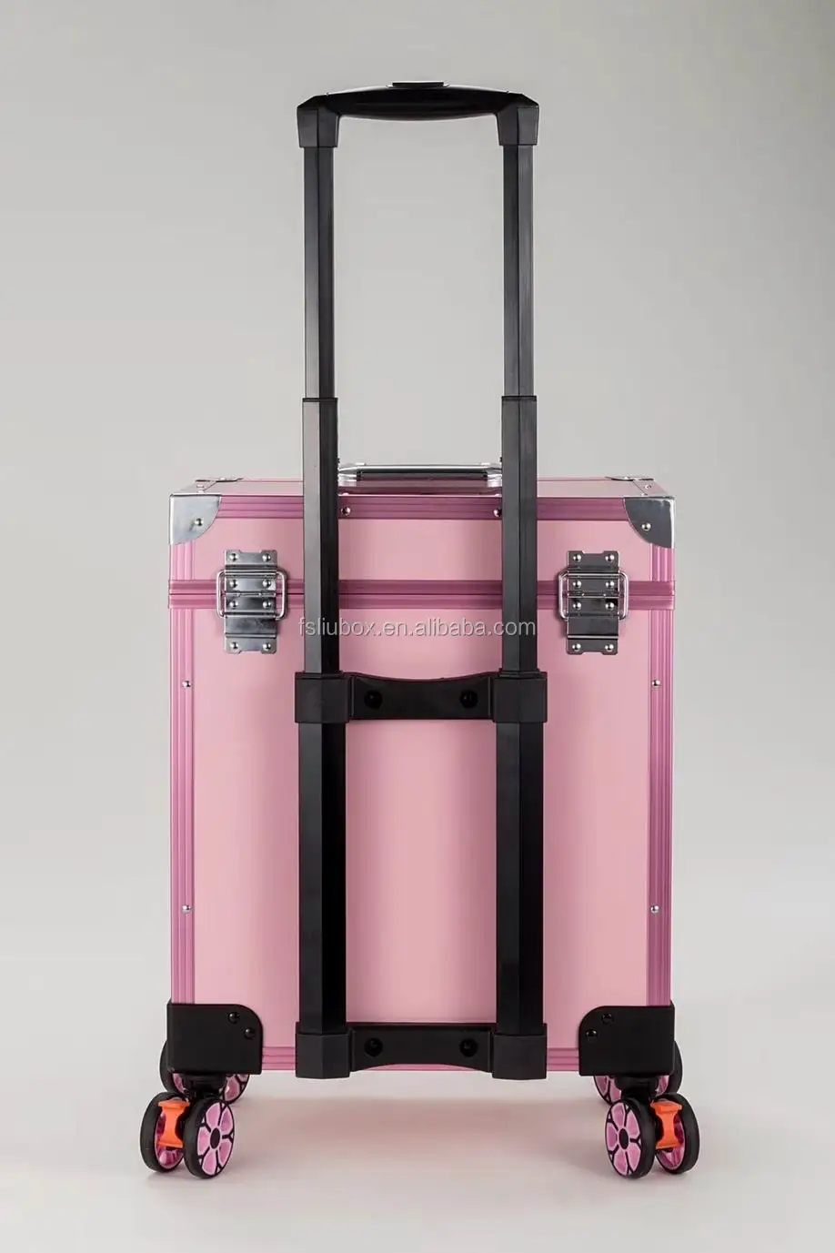 Professional Trolley Makeup Case With Drawer Beauty Storage Case With