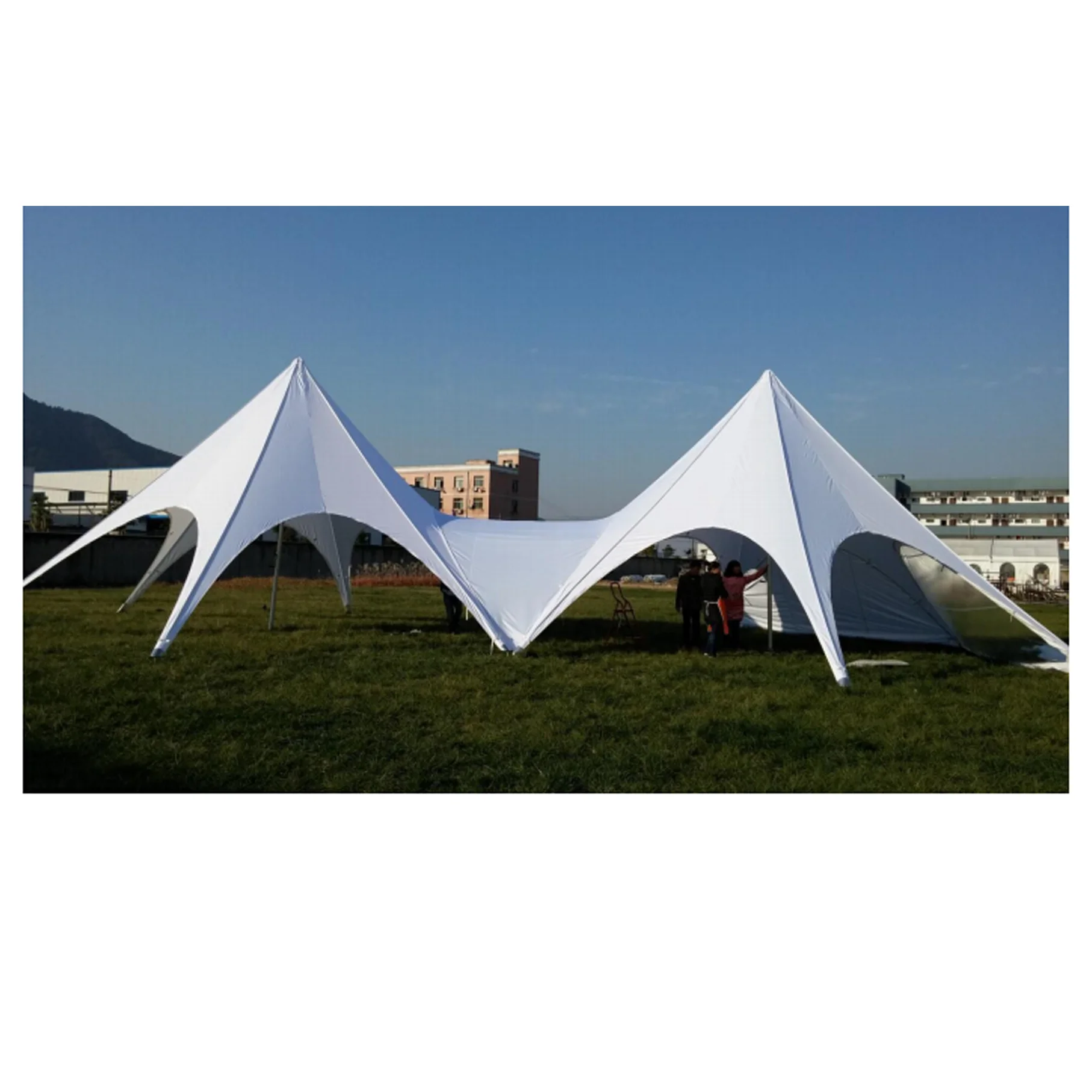 Double roof white star marquee tents outdoor event tents for sale