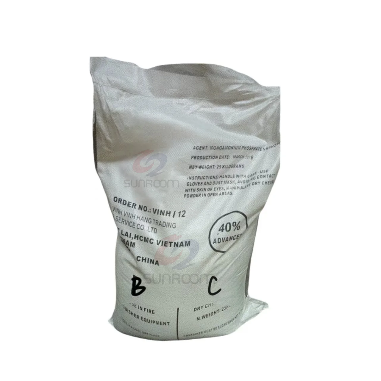 BC 25kg/bag Dry Chemical Powder Fire Extinguisher Plastic Packaging Dry ...