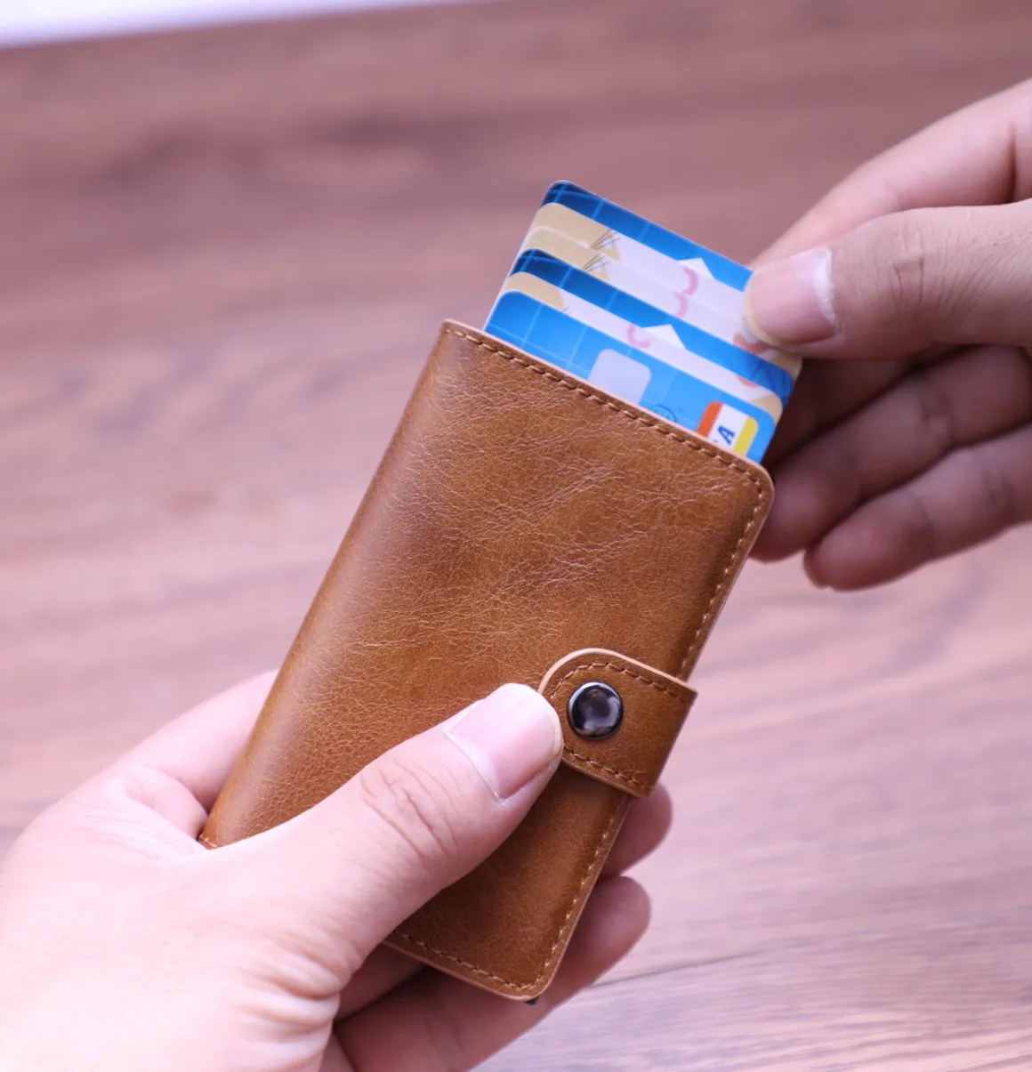 New Stype Wholesale Pu Leather Business Money And Card Wallet Pop Up Credit Id Card Holder Buy Pu Id Card Holder Pop Up Card Holder Mans Wallet Money And Card Product On Alibaba Com