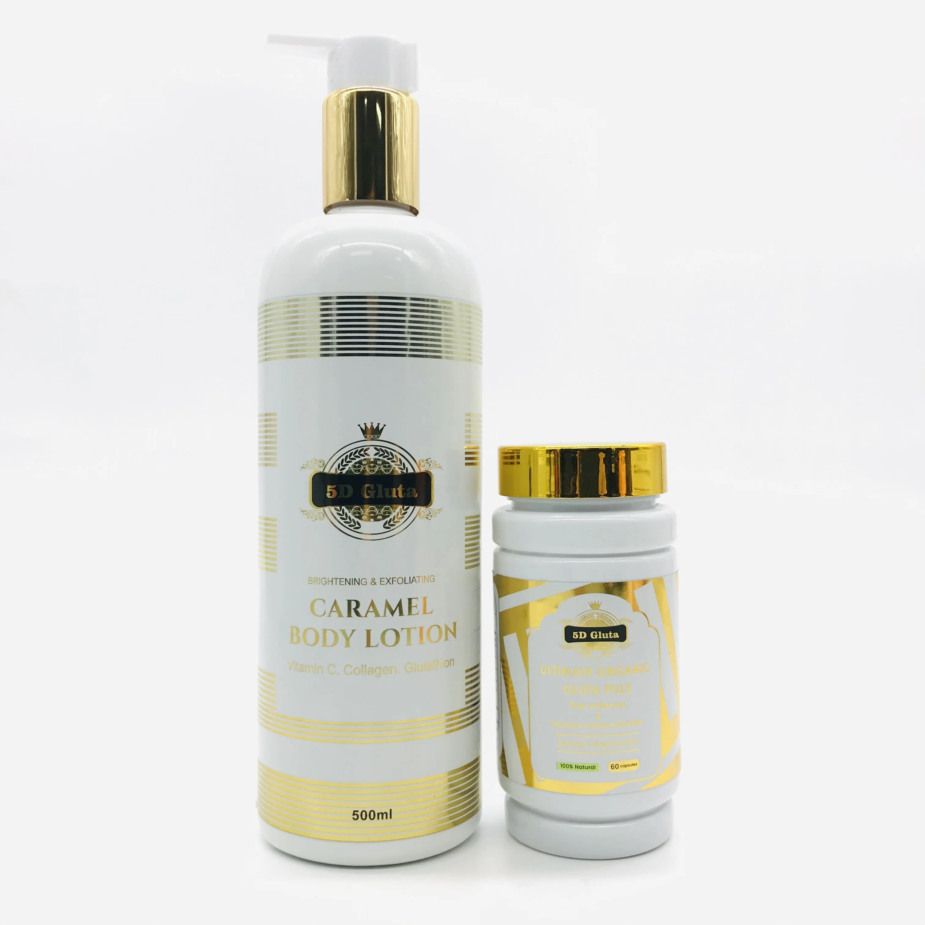 5d Gluta Caramel Body Lotion Vitamin C Collagen For Dark Skin