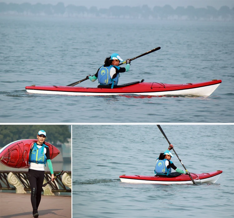 High Performance 4.3 Meter Length Racing Canoe Kayak Single Sit In