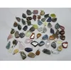 2mm front hole or customized natural gemstone jewelry Free form assorted mix stone polish tumble pendants
