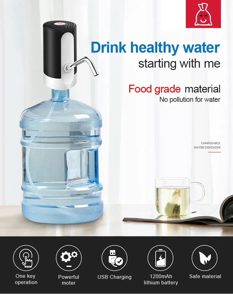 Portable Rechargeable Drinking Electric Water Jug Pump For Dispenser Buy Portable Electric
