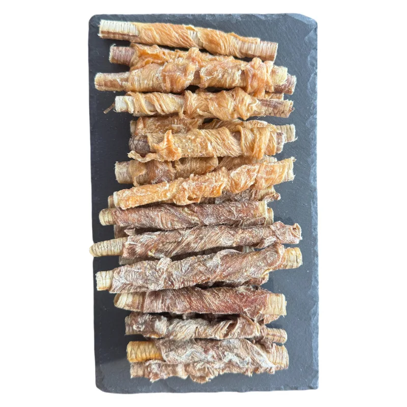 Chicken Duck Roll Goose Throat Pet Snacks Crisp Molar Dental Cleansing Supplement Nutrition Factory Wholesale details