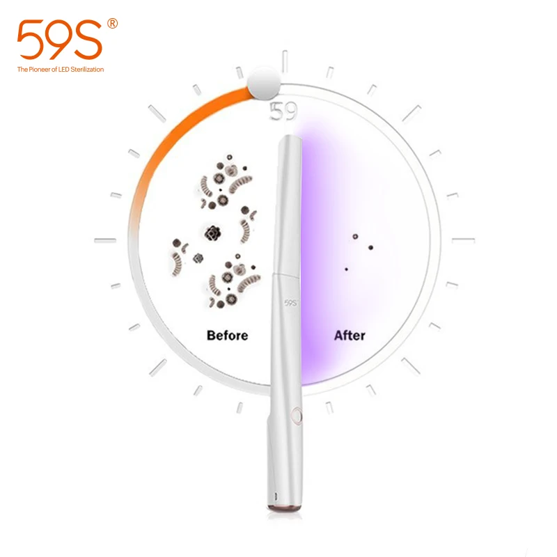 Led Uvc Light Wand Portable Handheld Rechargeable Home Room Use Sanitizer Wand Uv Wand 59s