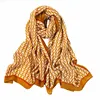 Wholesale new style scarfs 2019 woman neck top selling geometric pattern print cotton crinkle women hijabs