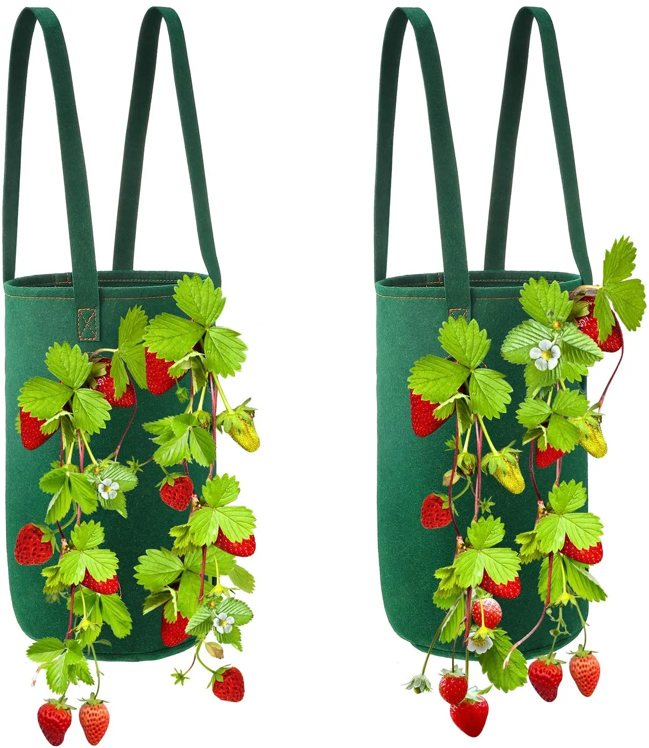 Hanging Strawberry Planter Upside Down Felt Grow Bag With Holes Buy
