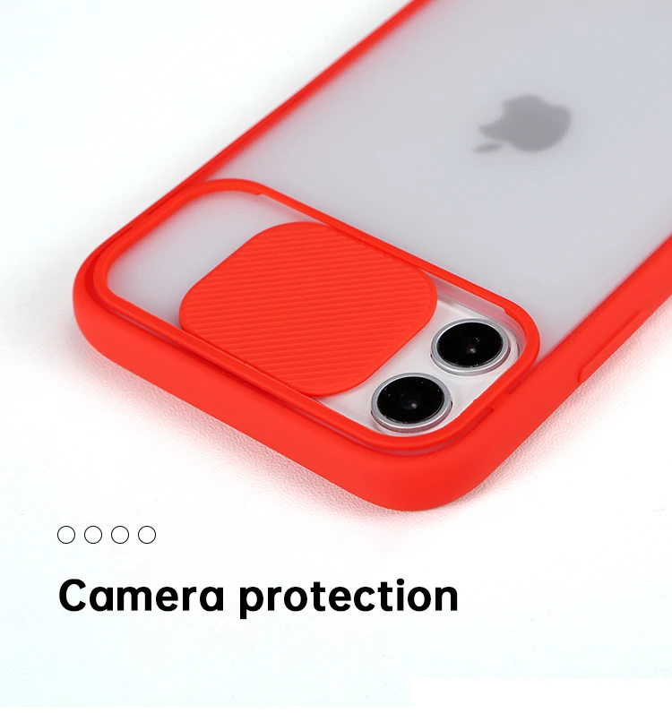 New Lens Slide Camera Protective Soft Silicone Pc Mobile Cell Phone Case Cover For Iphone 11