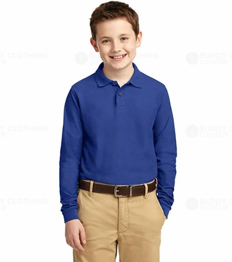 long sleeve polo youth