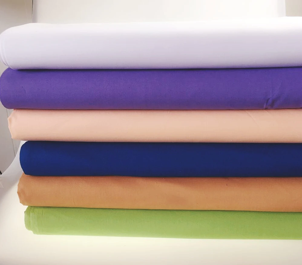 100 Cotton Solid Color Bedding Fabric For Patchwork Doll Cloth Home