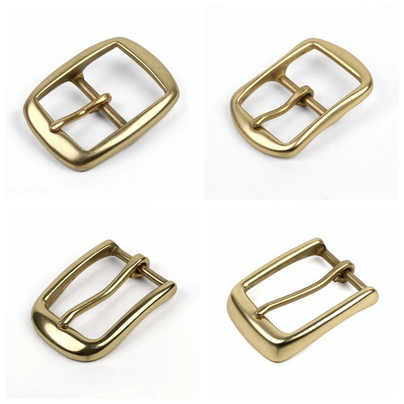 Custom Brass Buckle Solid Brass Pin Buckles Double Loop Brass Belt