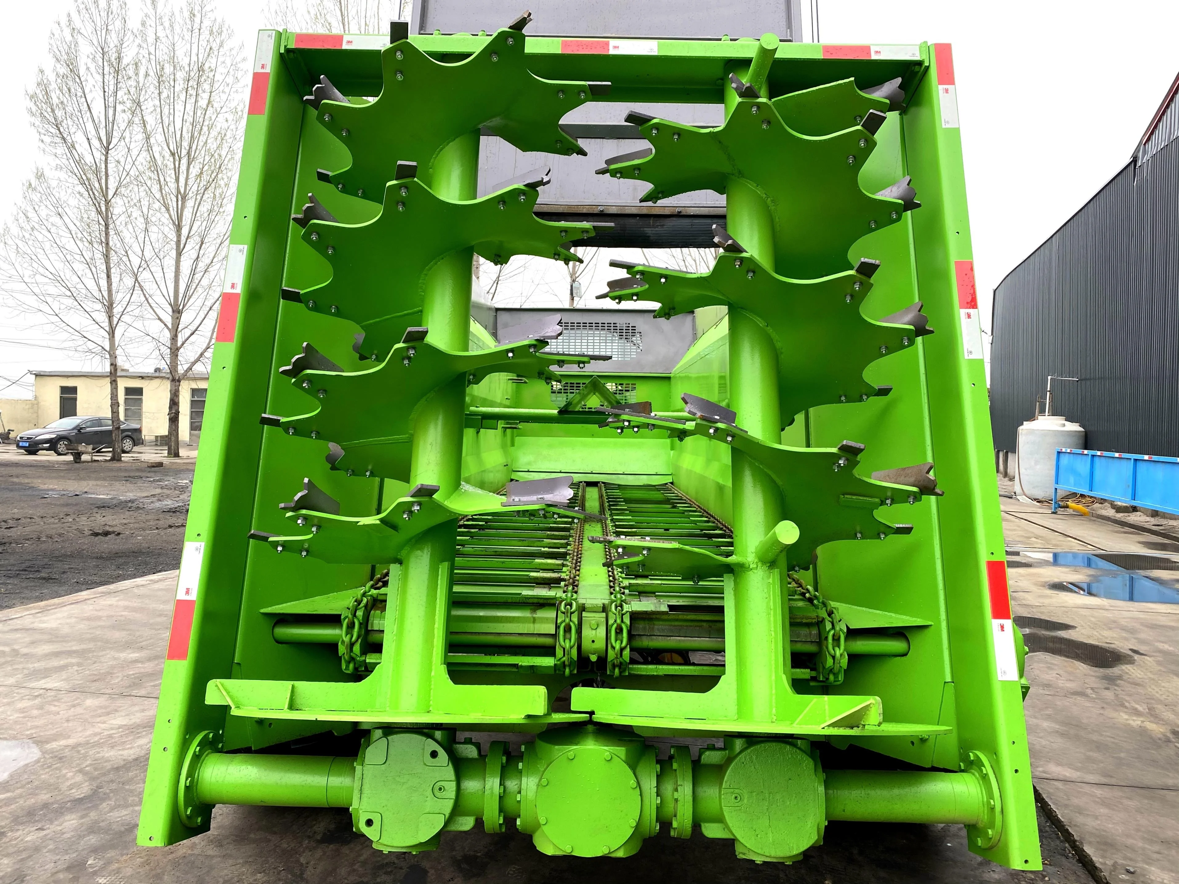 拖拉机pto粪便肥料撒布机有机草坪施肥机 20cbm两个轴垂直