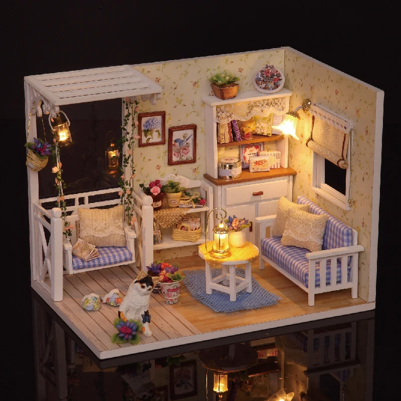 casa de muñecas de tela