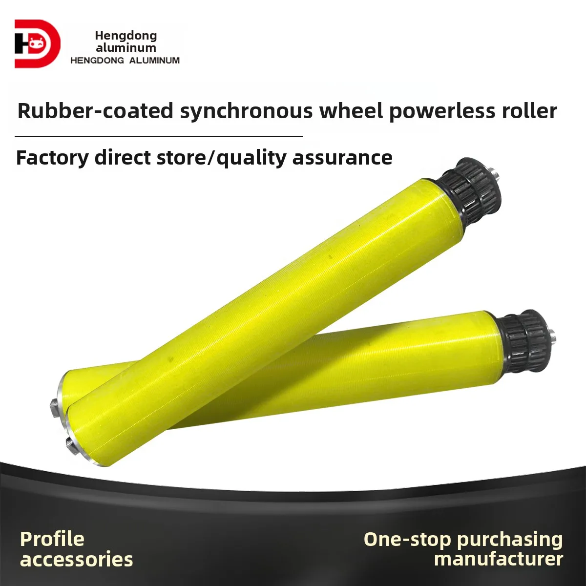 HD Double-Row Power Sprocket Roller Rubber-Coated Unpowered Synchronous Wheel Polyurethane Silicone Roller for Assembly supplier