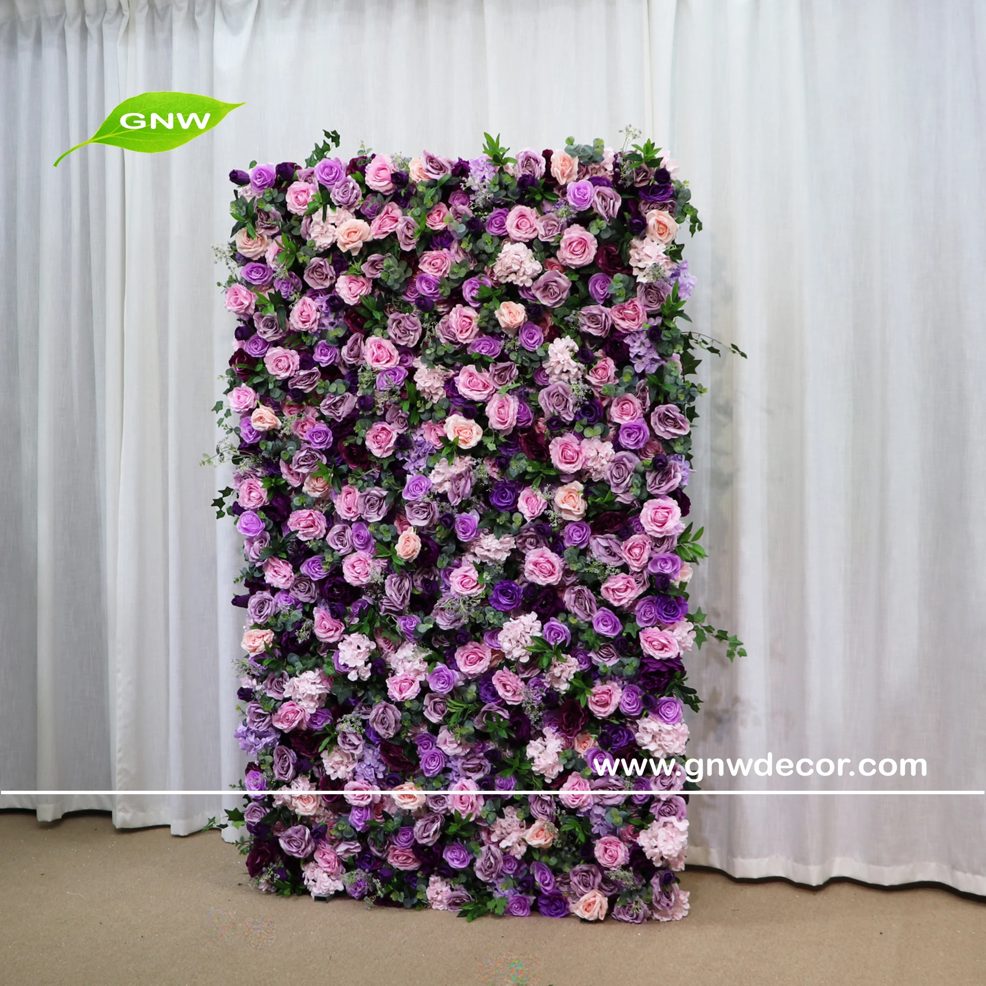 Gnw Ornamental Flower Backdrop Purple Custom Size Highquality Material Process Design Flower