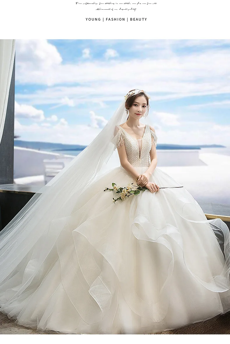 Loose Off Shoulder Open Bust Sexy Wedding Bridal Dress 2019 Crystal Luxury Puffy Ball Gown Wedding Dresses Floor Length