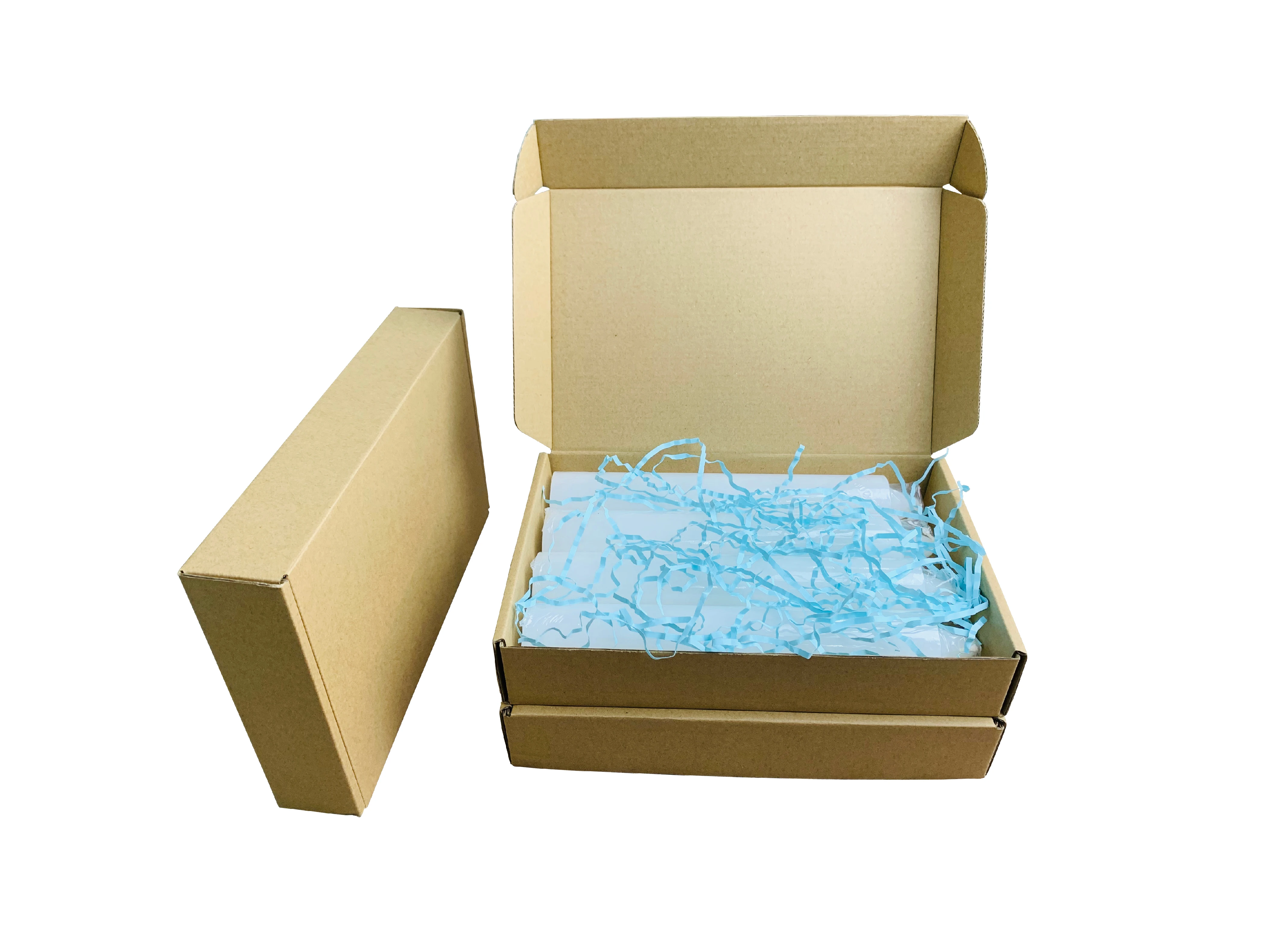 纯原代棕色瓦楞纸板折叠梅勒包装盒长蜡烛