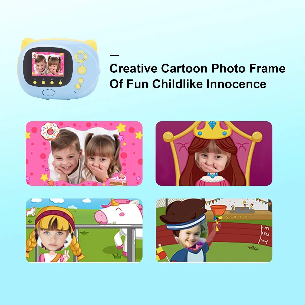 8MP and 1080P Printable Kids Digital Camera WiFi Camera For Kids Instant Print Digital Camera