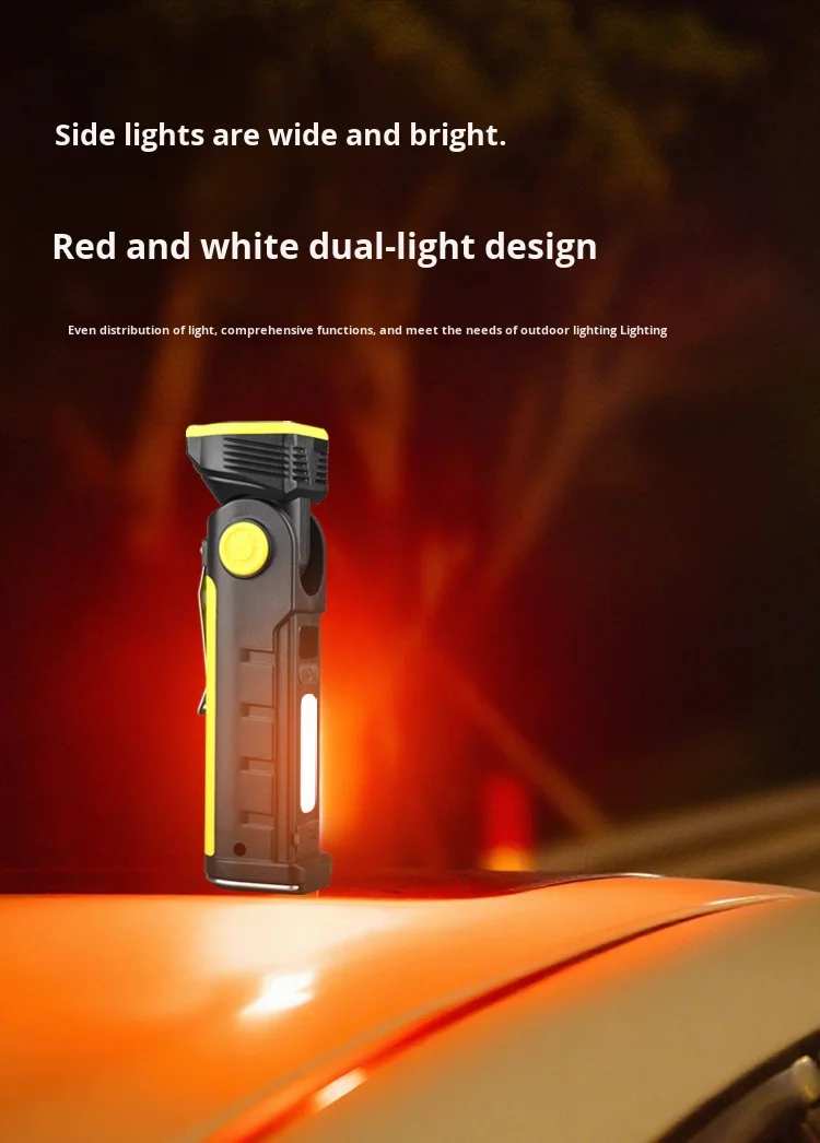 带旋转调节的发光二极管工作灯、COB泛光灯条、磁吸迷你充电手电筒