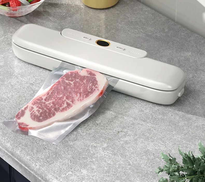 Automatic Portable Mini Handheld Vacuum Sealer Machine Eco-friendly Plastic 500ml Capacity Overheating Protection for Household