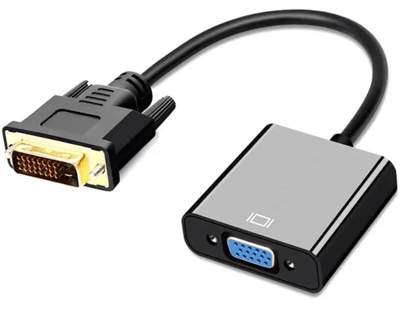 Dvi D Male To Vga Female Converter Dvi 24+1 To Vga Adapter Dvi To Vga
