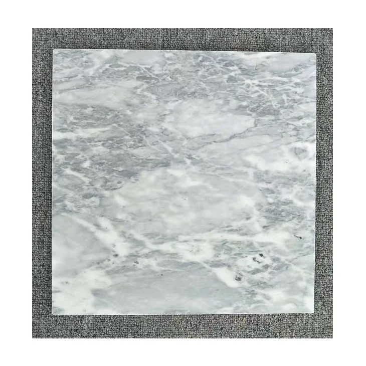 China Carrara Gray White Marble bathroom Matte Finish Floor Tile