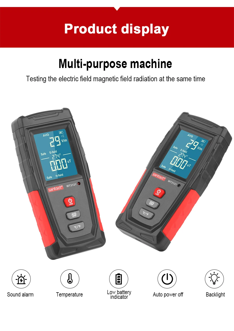 Details about   Pen Type EMF Meter Digital Electromagnetic Radiation Tester Dosimeter Detector 
