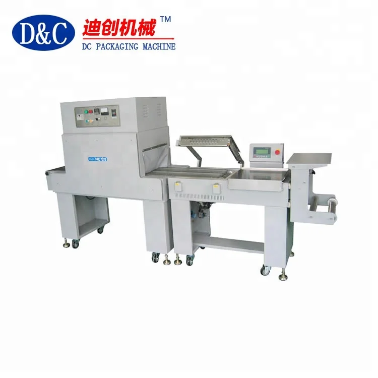 high efficient semi automatic L bar sealing shrink packing machine for box/book/small bottle