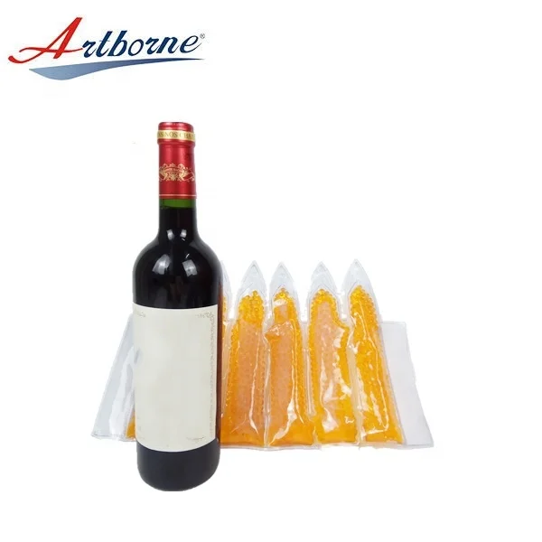 Pvc Hot And Cold Ice Gel Bag Wine Pack Top Bottle Cooler Wine Cooler