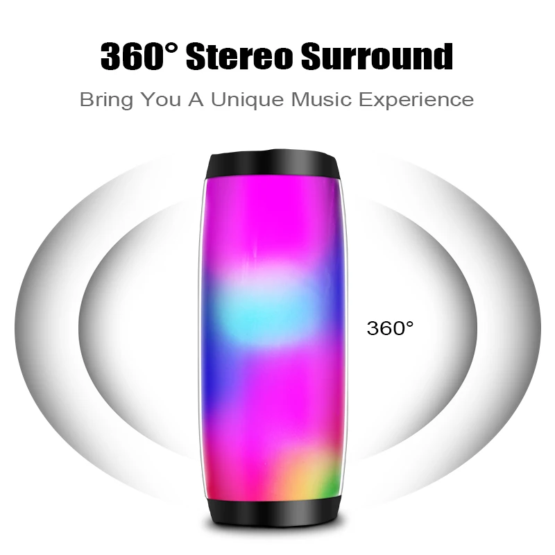 Promotional Gift New Design Mini Led Flame Speaker Portable Wireless