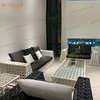 Mr.Dream all weather rattan garden exterior furniture outdoor patio rattan sofa for yard(accept customized)