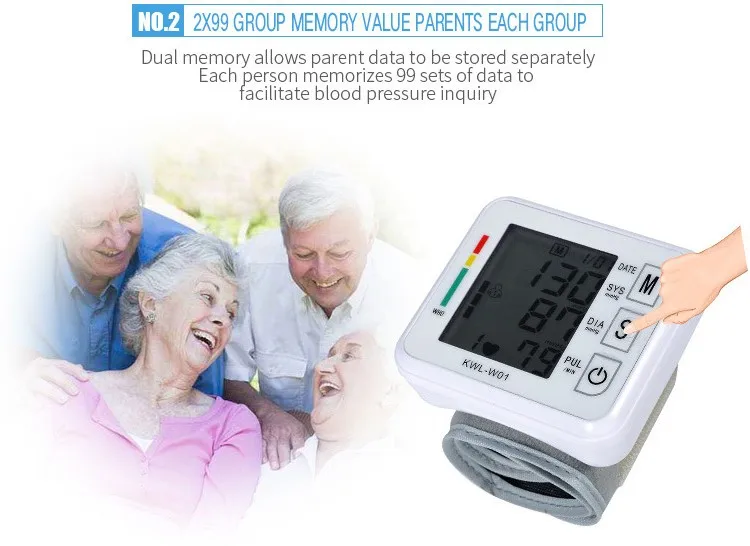 digital wrist blood pressure monitor