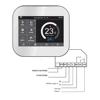 Wifi Boiler / Valve / Underfloor Water System multi sensor 3A heating output Modbus RTU/TCP thermostat