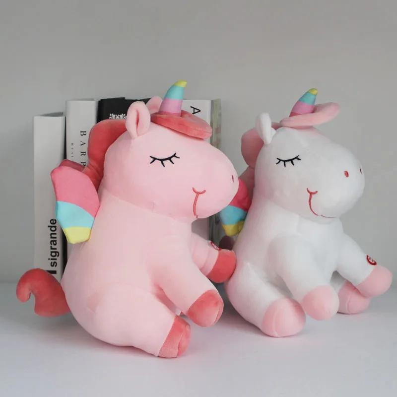 ASTM Standard Cute Customized Stuffed Animals Led Toys Soft Plush Dolls Led Light Night Light Stuffed Unicorn for Children
