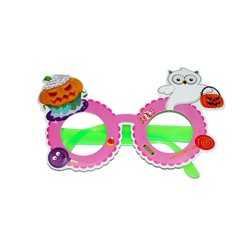 Hot Sale Paper Halloween Party Decorations Cute Pumpkin Ghost Kids Glasses Frames