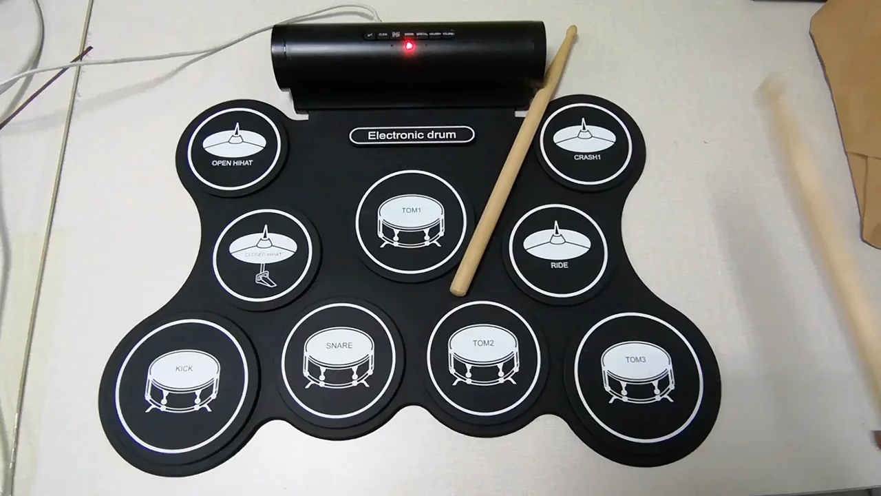 Small Usb Midi Microphone Hand Portable Digital Silicone Pads Bongo Kids Hand Drum Buy Bongo