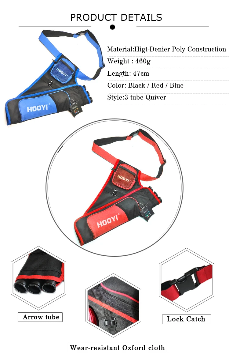 Quick Release Arrow Quiver Bag Compound Bow Holder Arrow Case Archery