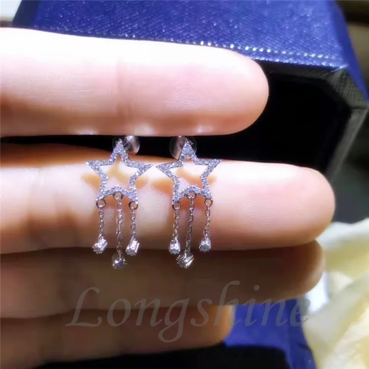 Unique Custom Jewelry Natural Diamond 18K Solid Gold Flower Earring Clip