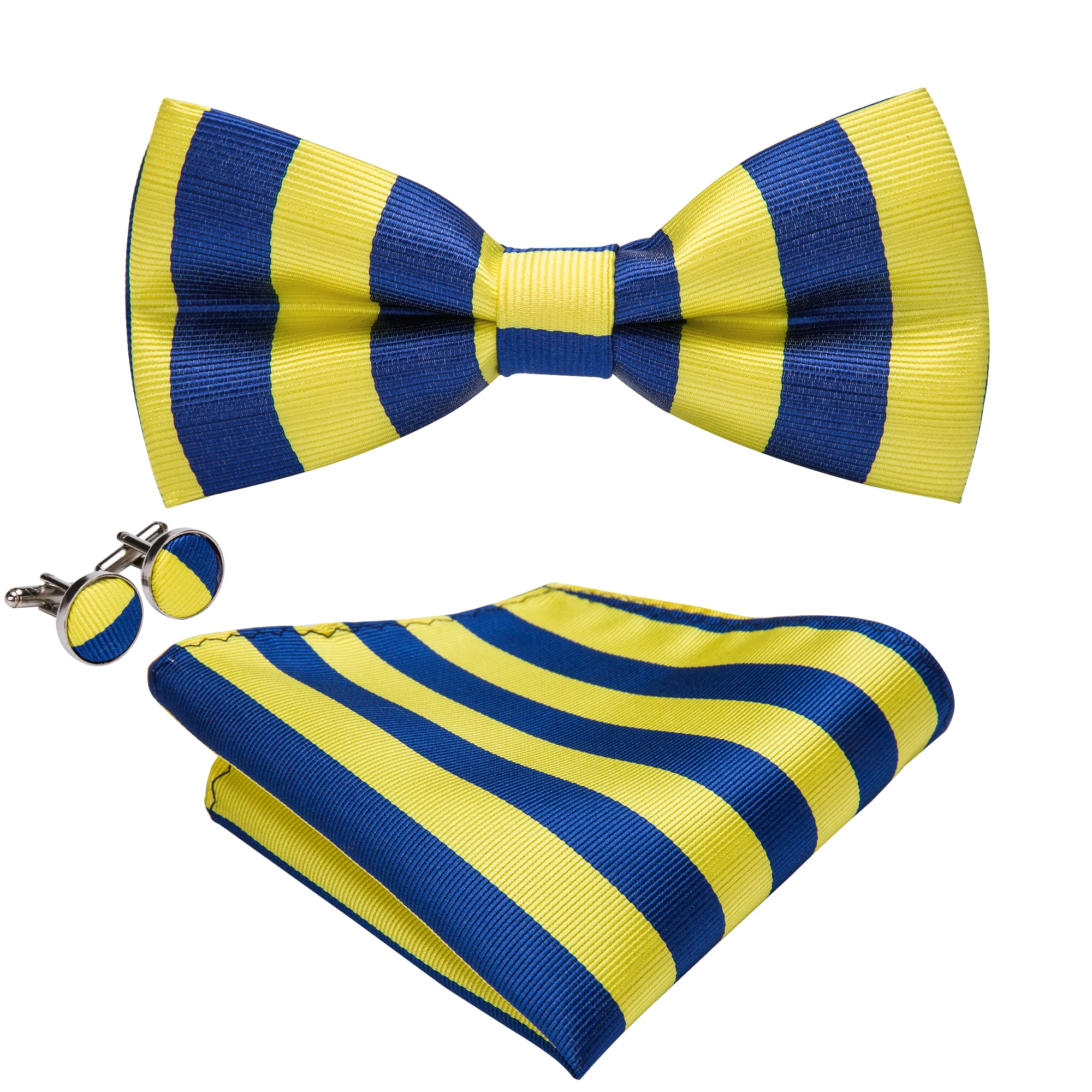 Wholesale Men Bowtie Necktie Set Gift Box Custom Silk Ties Bow Tie for