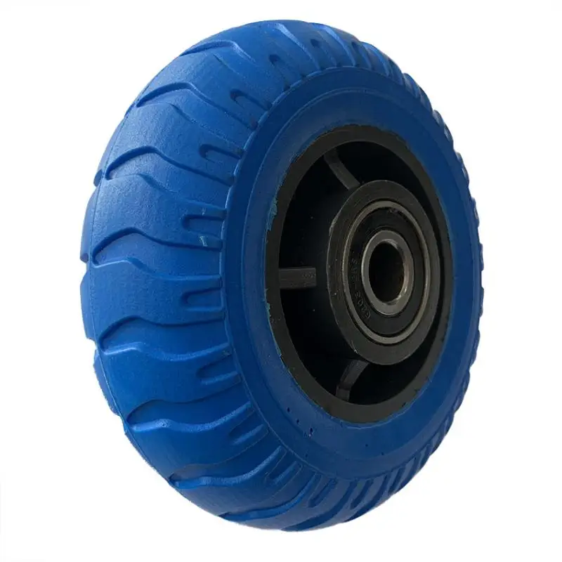 pu foam wheel 8 inch solid hard rubber replacement tire wheel whee