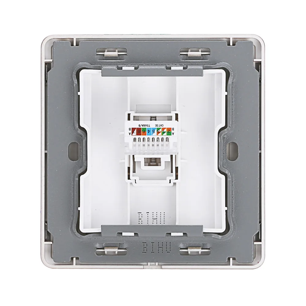 Bihu Stainless Steel Metal Socket Universal 1 Gang Socket Data Network Buy 1 Gang