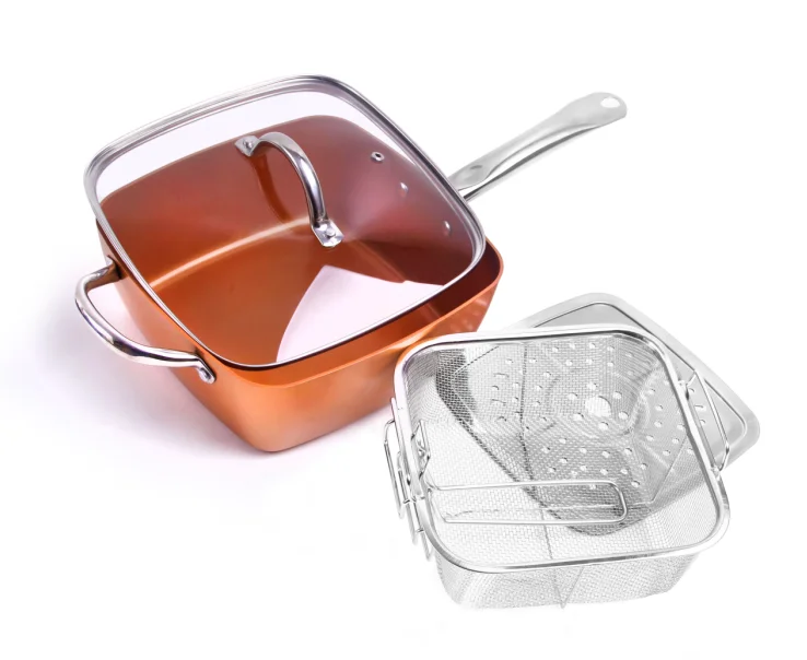 4pcs Copper Square Pot Cookware Set Copper Pots And Pans Buy Copper