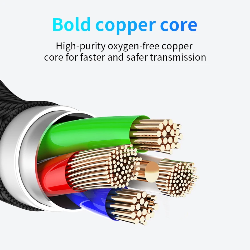 3 in 1 LED USB Data Cable 3A Magnetic Charging Cable for IOS Android Type C Micro USB Charging Cable Data Line - ANKUX.COM