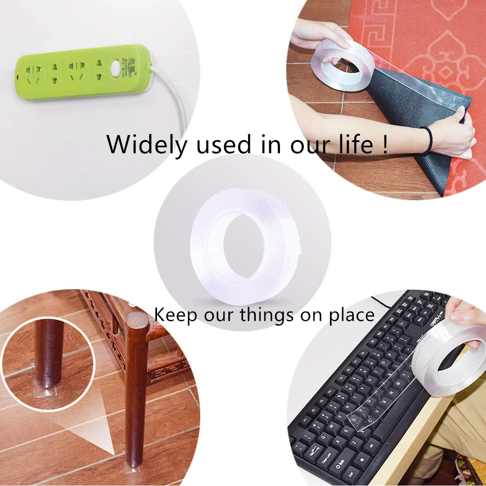 2018 Kickstarter Silicone Super Sticky Gel Pad Adhesive Grip Tape In