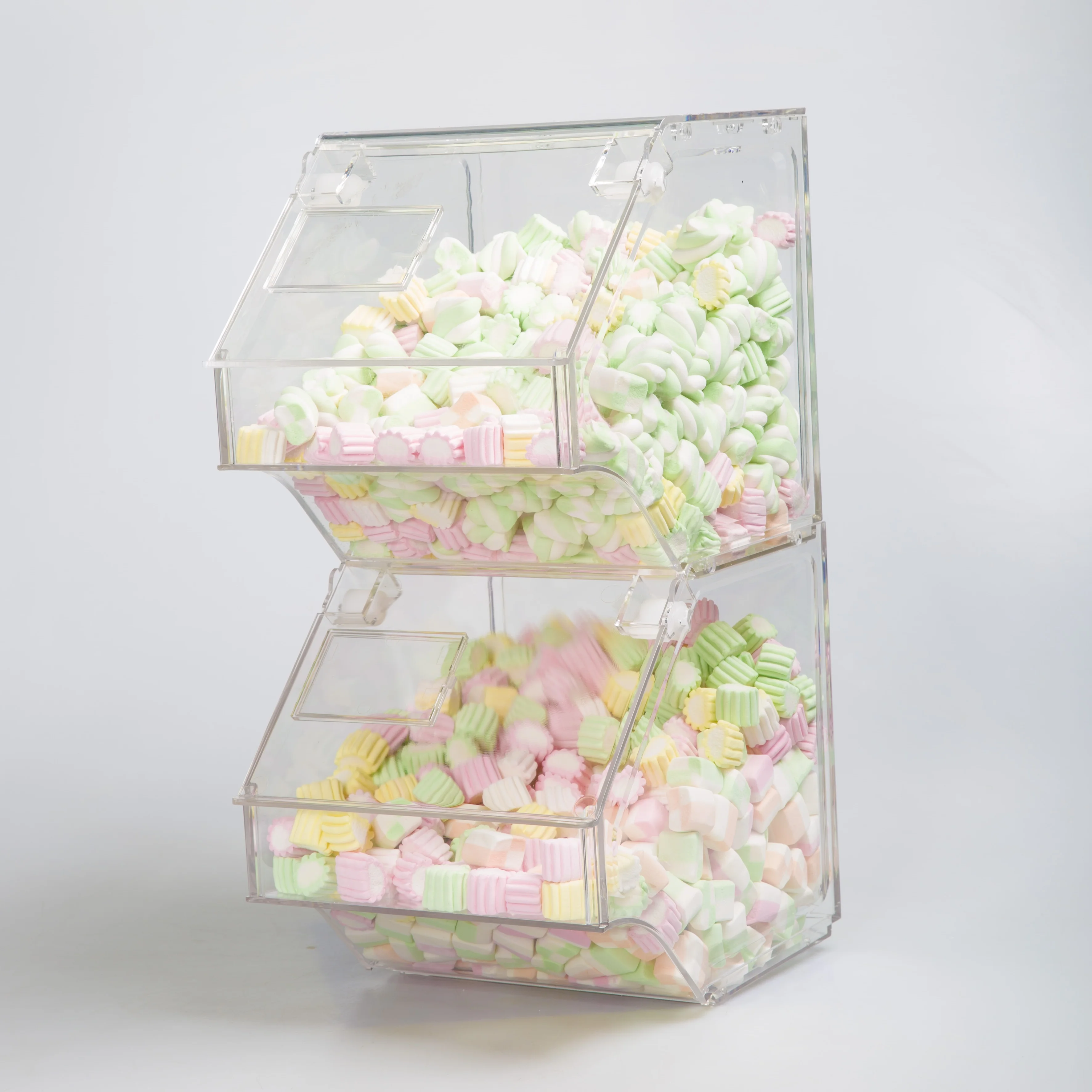Toprated Pc Plastic Candy Bins Acrylic Candy Container Bulk Food Bin