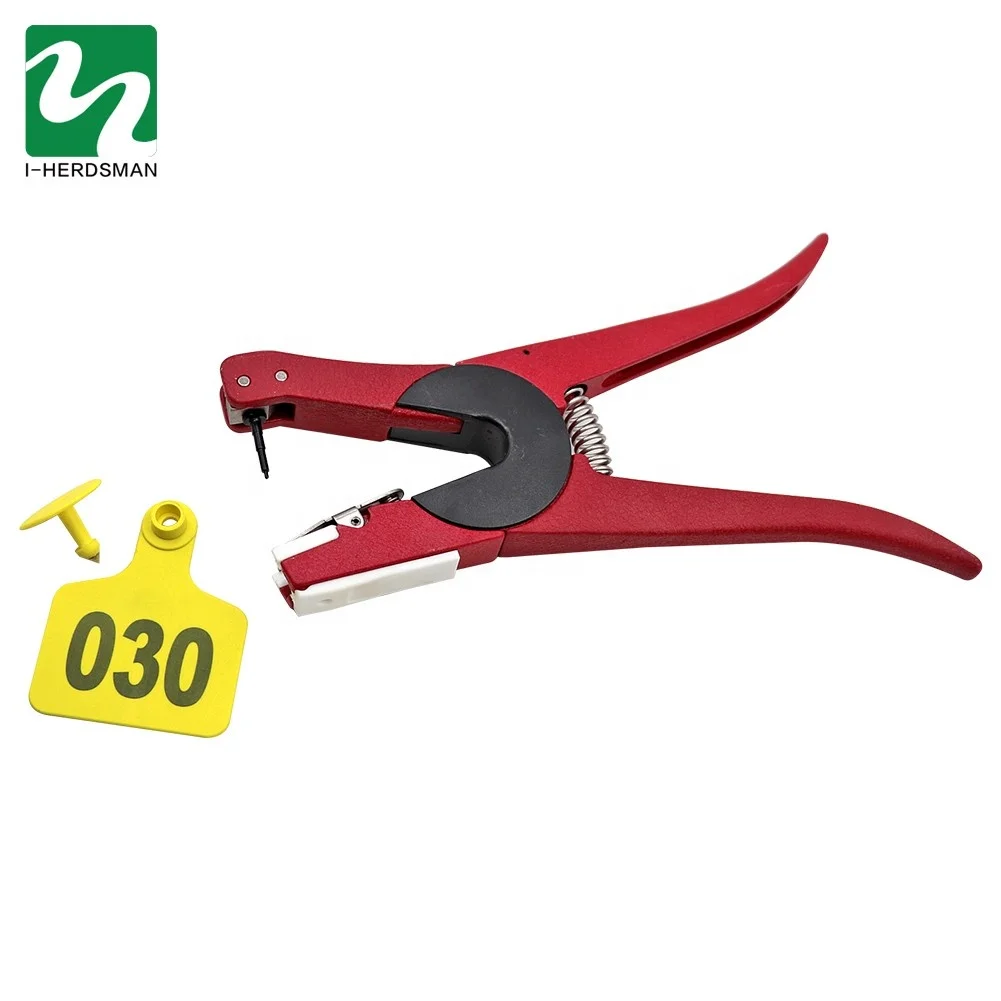 Details about   100 Set Ear Tag & Applicator Puncher Tagger Pig Plier Sheep Goat Hog Cattle Cow 